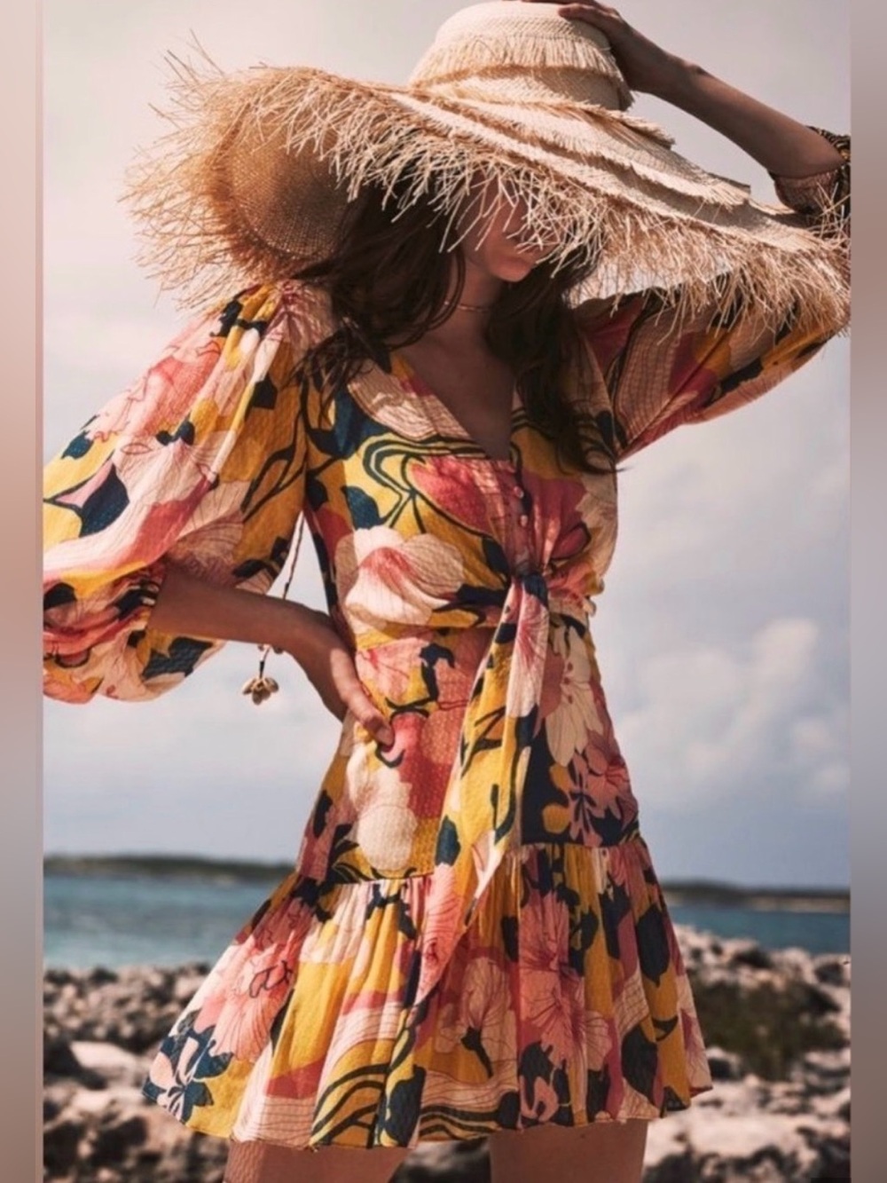 Alexis Zora Floral Mini Dress Size Medium - Picture 5 of 16